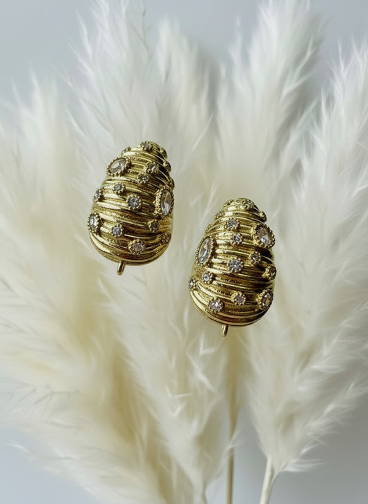 NAOMI EARRINGS in white - Golden Shores Positano