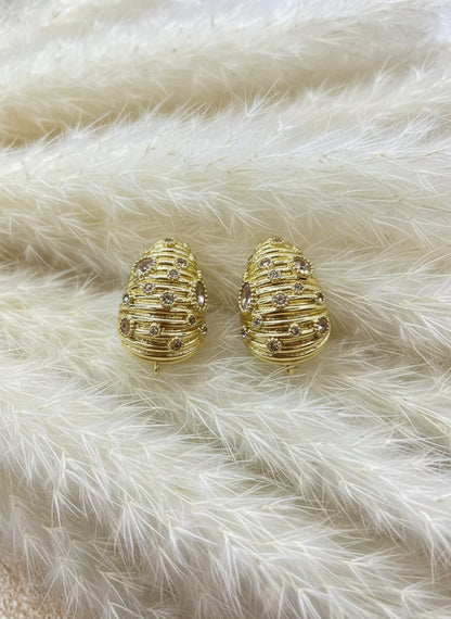 NAOMI EARRINGS in white - Golden Shores Positano